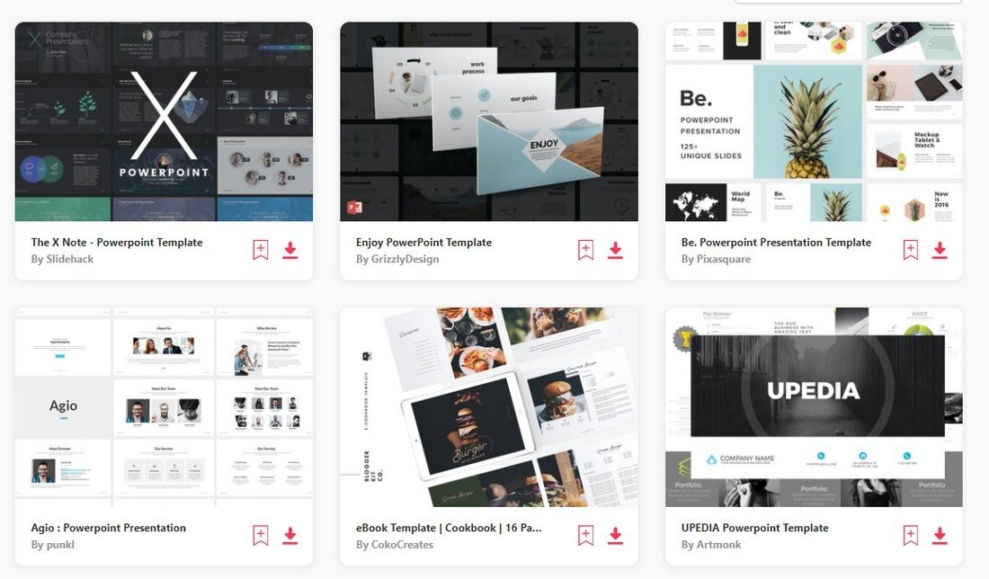 powerpoint 模板 envato